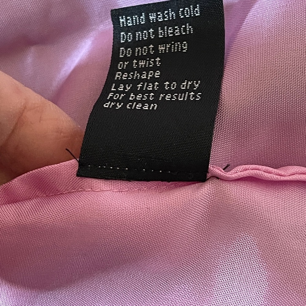 Vtg Betsey Johnson Lace Overlay Dress Pink Black Goth Y2k Dark Fairy Glam Size 8 - Picture 11 of 12
